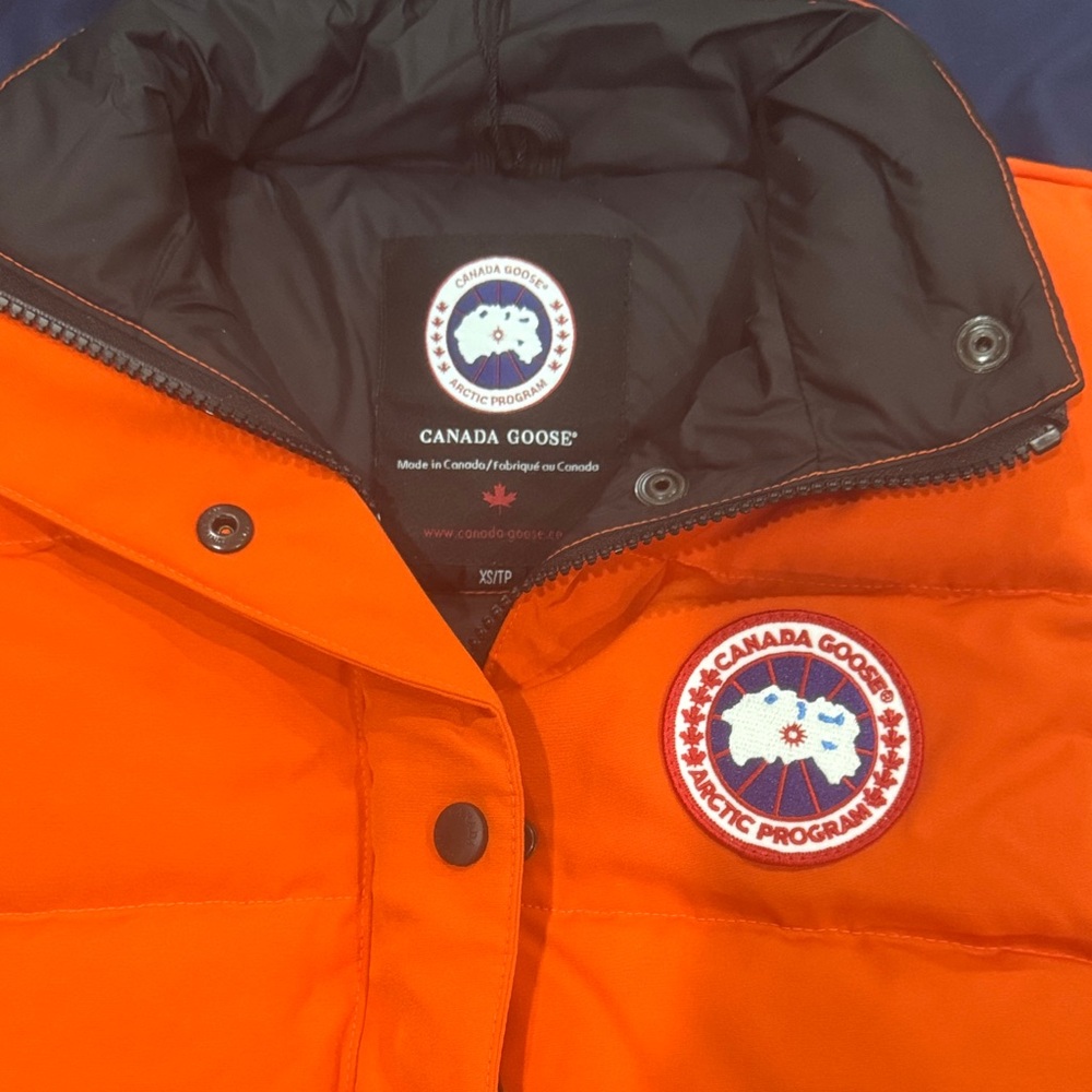 Canada Goose Orange Puffer Vest